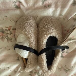 Zara Cream Baby Walker Shoes with Black Strap
